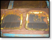 Rusted seat pans, as usual