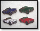 MG Midget in blue, green, white or red $9 each