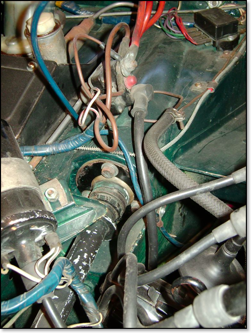  Steering column fixing and solenoid mounting